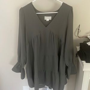 Green babydoll dress